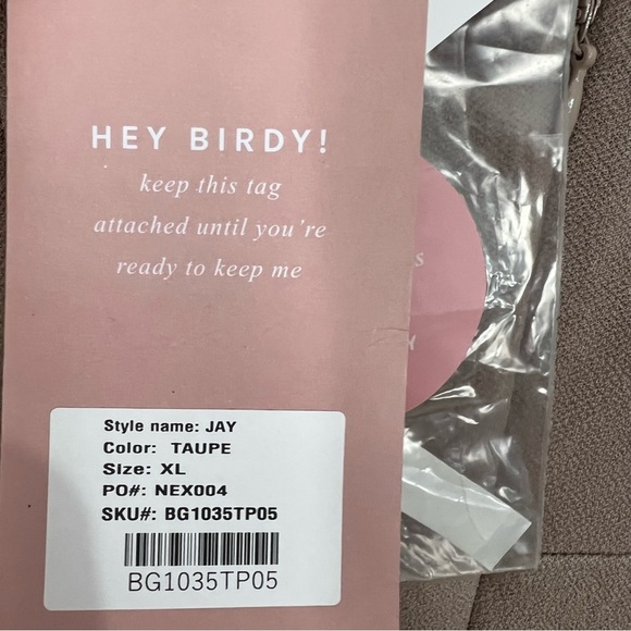 Birdy Grey Jay Crepe Size XL Taupe Gown V Neck Slit Stretch Prom Bridesmaid NEW - Picture 6 of 7